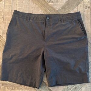 Faherty Men's Flat Front Shorts in Dark Brown